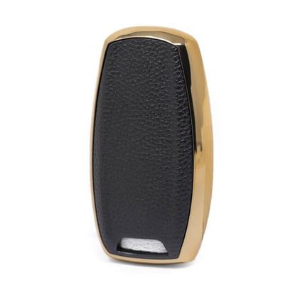 New-Aftermarket-Nano-High-Quality-Gold-Leather-Cover-For-Great-Wall-Remote-Key-4-Buttons-Black-Color-GW-B13J---Emirates-Keys