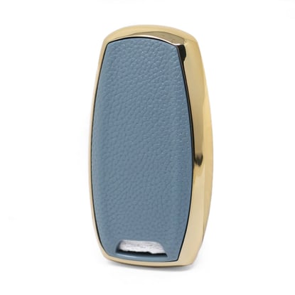 New-Aftermarket-Nano-High-Quality-Gold-Leather-Cover-For-Great-Wall-Remote-Key-4-Buttons-Gray-Color-GW-B13J---Emirates-Keys