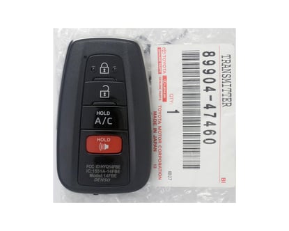 New-Toyota-Prius-Prime--2017-2020-Genuine-OEM-Smart-Key-Remote-4-Buttons-315MHz-89904-47460-8990447460---FCCID-:-HYQ14FBE---Emirates-Keys
