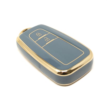 New-Aftermarket-Nano-High-Quality-Cover-For-Toyota-Prius-C-RH-Prado-Remote-Key-2-Buttons-Gray-Color-TYT-B11J2---Emirates-Keys