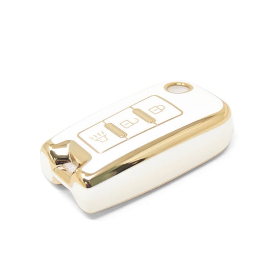 New-Aftermarket-Nano-High-Quality-Cover-For-Venucia-Flip-Remote-Key-3-Buttons-White--Color-VNC-C11J---Emirates-Keys