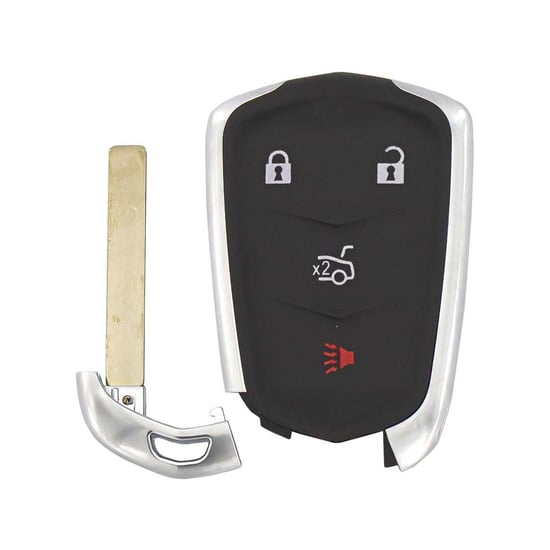 Cadillac-Smart-Remote-Key-Shell-3+1-Button-Sedan-Trunk-Type-Blade
