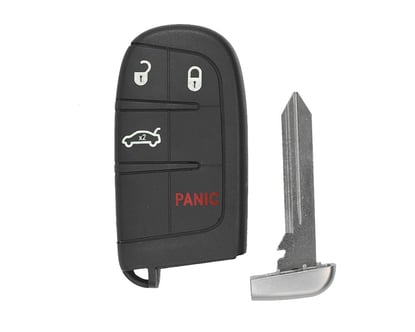 Chrysler-Jeep-Dodge-Smart-Remote-Key-Shell-3+1-Button--