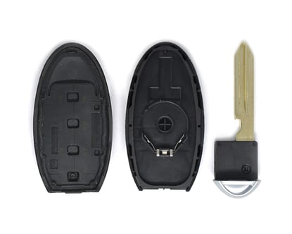 New-Aftermarket-Nissan-Armada-2008-2012-Infiniti-Smart-Key-Shell-3+1-Button-Middle-Battery-Type