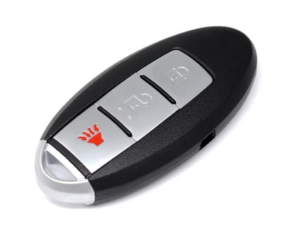 High-Quality-Aftermarket-Infiniti-Smart-Remote-Key-Shell-2+1-Button-With-Side-Groove-Right-Battery-Type,-Key-fob-shells-replacement---Emirates-Keys