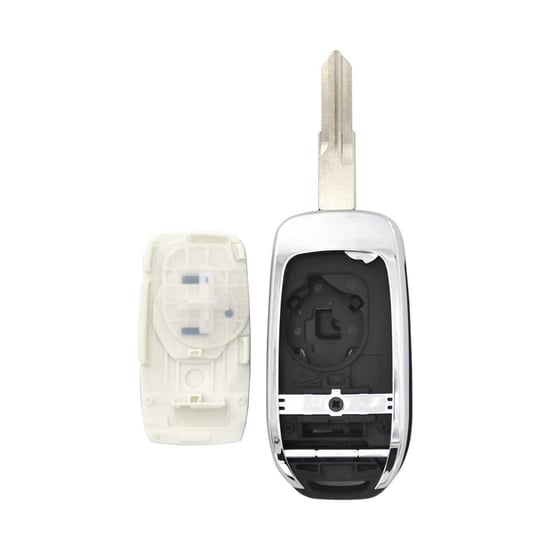 New-Aftermarket-REN---Renault-Flip-Remote-Key-Shell-2-Buttons-White-Color-VAC102-Blade-High-Quality-Best-Price---Emirates-Keys