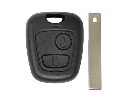 New-Aftermarket-Peugeot-Remote-Key-Shell-2-Buttons-HU83-Blade-without-LG
