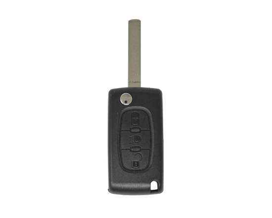 Peugeot-Citroen-Flip-Remote-Key-Shell-3-Buttons-VA2-Blade