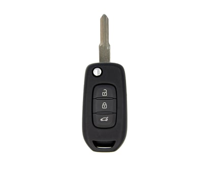 New-Renault-Flip-Remote-Key-Shell-3-Buttons-White-Color-HU136-Blade