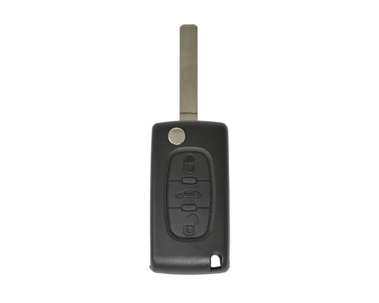 Peugeot-Flip-Remote-Shell--3-Button-without-Battery-Holder-Remote-Cover