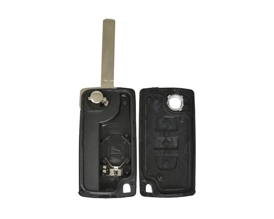 New-Aftermarket-Citroen-Peugeot-Flip-Remote-Key-Shell-3-Button-Light-With-Battery-Holder-High-Quality-Low-Price-Order-Now----Emirates-Keys