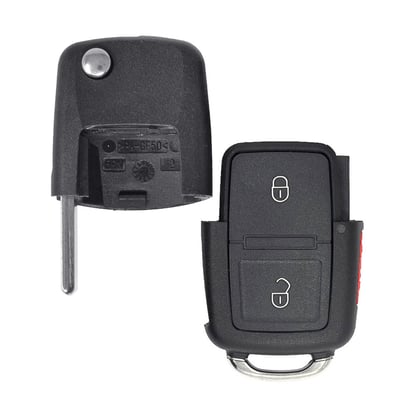 New-Aftermarket-Volkswagen-Flip-Remote-Key-Shell-2+1-Buttons-with-Header-High-Quality,-Mk3-Remote-Key-Cover,-Key-Fob-Shells-Replacement-At-Low-Prices.