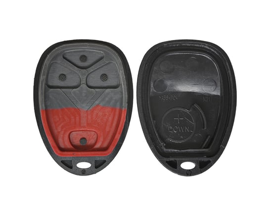 NEW-Chevrolet-GMC-2008-Remote-Key-Shell-4-Button-Start-Button-Type-with-Battery-Holder