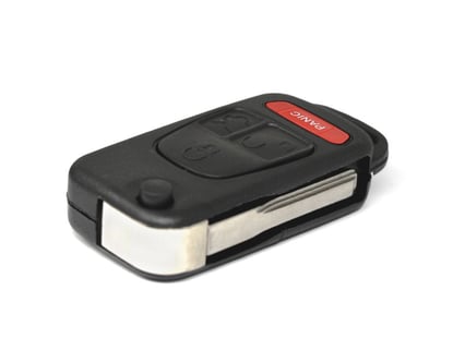 Mercedes-Benz-ML-Flip-Remote-Key-Shell-4-Buttons-HU64