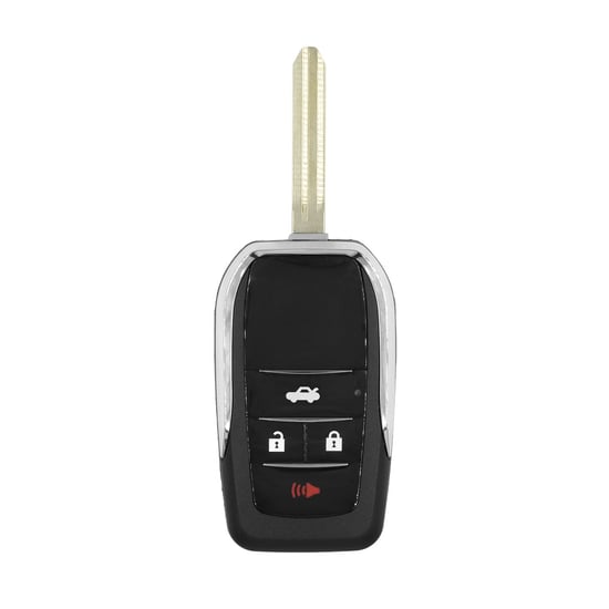 New-Aftermarket-Toyota-Flip-Remote-Key-Shell-3+1-Buttons-Modified-Horizontal-Type-High-Quality-Best-Price---Emirates-Keys