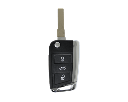 New-VW-Golf-Flip-Remote-Key-Shell-3-Buttons-HU66-Blade