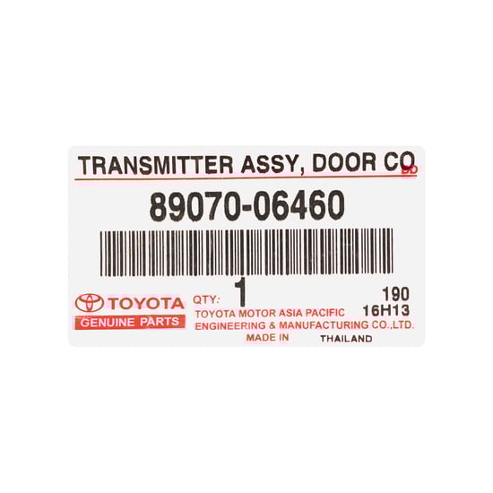 New-Toyota-Camry-2012-2015-Genuine---OEM-Remote-Key-4-Buttons-433MHz-OEM-Part-Number:-89070-06460-,-8907006460---MK3