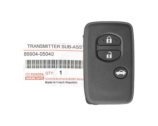 New-Toyota-Avensis-2012-2015-Genuine-OEM-Smart-Key-Remote-3-Buttons-433MHz-89904-05040-8990405040---FCCID:-B75EA---Emirates-Keys