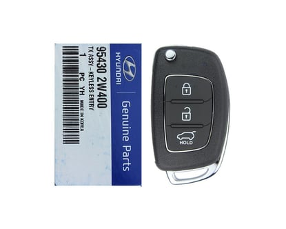 New-Hyundai-Santa-Fe-2013-Genuine-OEM-Flip-Remote-3-Button-433MHz-95430-2W400-954302W400-FCC-ID:-DM-433-EU-TP---Emirates-Keys