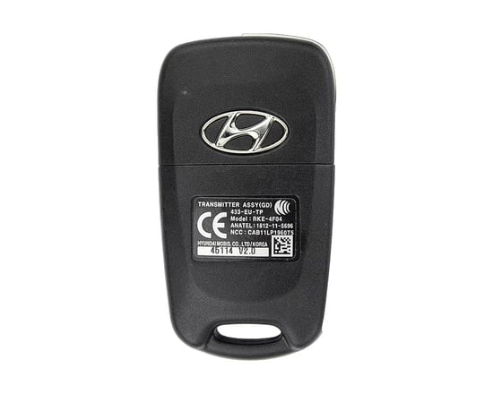 NEW-Hyundai-I20-2012-Genuine-OEM-Flip-Remote-Key-3-Buttons-433MHz-Chip-46-95430-1J000-954301J000---FCCID:-RKE-4F04---MK3