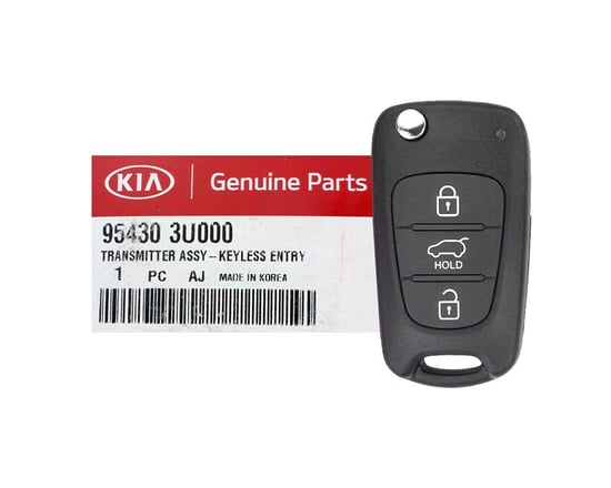 Brand-New-KIA-Sportage-2010-2012-Genuine-OEM-Flip-Remote-Key-3-Buttons-433MHz-95430-3U000,-95430-3W600--FCC-ID:-SEKS-AM08FTX---Emirates-Keys