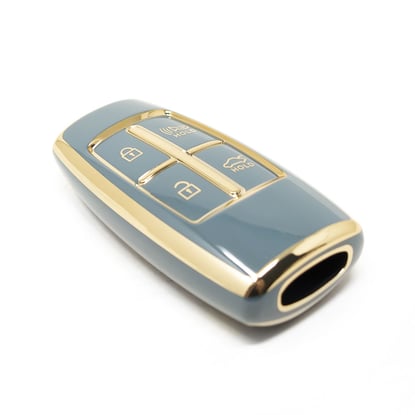 New-Aftermarket-Nano-High-Quality-Cover-For-Hyundai-Genesis-Remote-Key-4-Buttons-Gray-Color-HY-I11J4B---Emirates-Keys