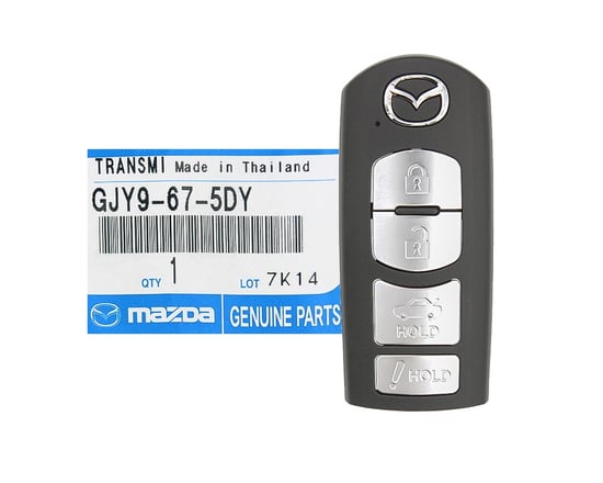 Mazda-3-6-2013-2018-Genuine-OEM-Smart-Key-Remote-4-Buttons-315MHz-GJY9-67-5DY---FCCID:-WAZSKE13D01---Emirates-Keys