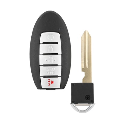 New-Aftermarket-Nissan-Rogue-2019-2022-Smart-Remote-Key-Shell-4+1-Buttons-SUV-Trunk-With-Light---Emirates-Keys