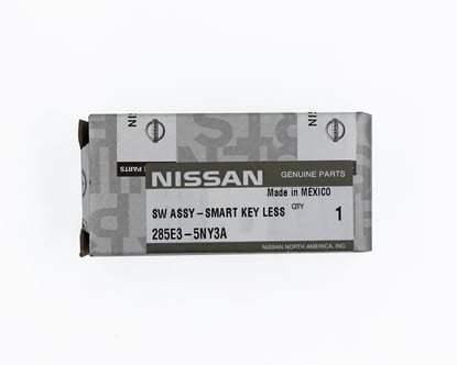 New-Infiniti-QX50-2020-Genuine-Smart-Key-with-4-Buttons-and-433MHZ-frequency-with-part-number:-285E3-5NY3A--285E35NY3A--285E3-5NY3A-FCC-ID:-KR5TXN1-and-AES-Transponder-black-Genuine-OEM