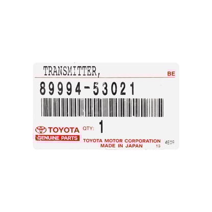 New-Lexus-LX570-2011-Genuine-OEM-Smart-Card-Key-Remote-433MHz-OEM-Part-Number:-89994-53021---Emirates-Keys