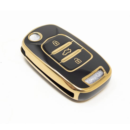 New-Aftermarket-Nano-High-Quality-Cover-For-Baojun-Flip-Remote-Key-3-Button-Black-Color-BJ-B11J---Emirates-Keys