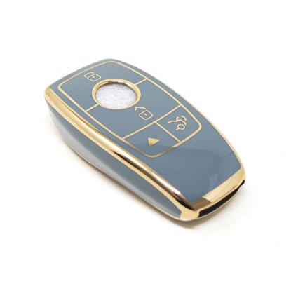New-Aftermarket-Nano-High-Quality-Cover-For-Mercedes-E-Series-Remote-Key-4-Buttons-Gray-Color-Benz-B11J4---Emirates-Keys