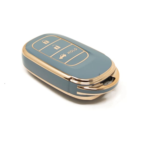 New-Aftermarket-Nano-High-Quality-Cover-For-Honda-Remote-Key-3-Buttons-Gray-Color-HD-G11J3A---Emirates-Keys