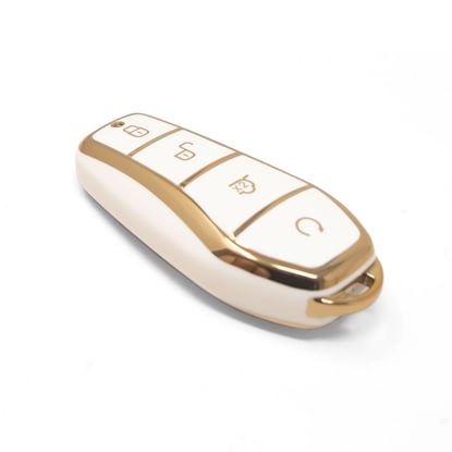New-Aftermarket-Nano-High-Quality-Cover-For-BYD-Remote-Key-4-Buttons-White-Color-BYD-D11J---Emirates-Keys