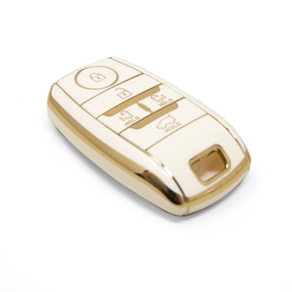 New-Aftermarket-Nano-High-Quality-Cover-For-Kia-Remote-Key-5-Buttons-White-Color-KIA-D11J5---Emirates-Keys