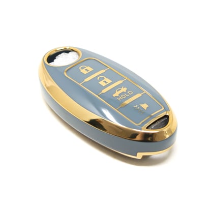 New-Aftermarket-Nano-High-Quality-Cover-For-Nissan-Remote-Key-3+1-Buttons-Gray-Color-NS-A11J4A---Emirates-Keys