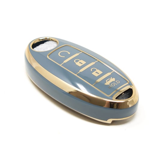 New-Aftermarket-Nano-High-Quality-Cover-For-Nissan-Remote-Key-4-Buttons-Gray-Color-NS-A11J4B---Emirates-Keys
