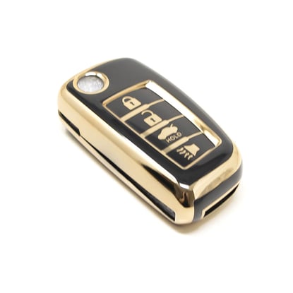 New-Aftermarket-Nano-High-Quality-Cover-For-Nissan-Flip-Remote-Key-4-Buttons-Black-Color-NS-B11J4---Emirates-Keys