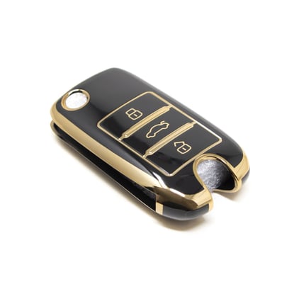 New-Aftermarket-Nano-High-Quality-Cover-For-Roewe-Flip-Remote-Key-3-Buttons-Black-Color-RW-A11J---Emirates-Keys