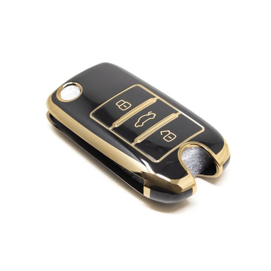 New-Aftermarket-Nano-High-Quality-Cover-For-Roewe-Flip-Remote-Key-3-Buttons-Black-Color-RW-A11J---Emirates-Keys