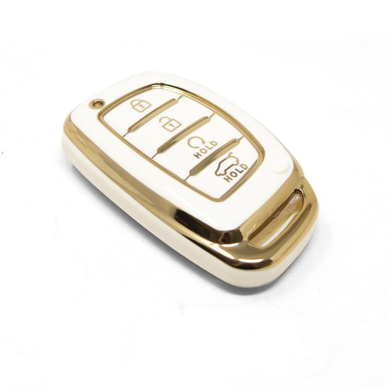 New-Aftermarket-Nano-High-Quality-Cover-For-Hyundai-Smart-Remote-Key-4-Buttons-White-Color-HY-A11J4B---Emirates-Keys