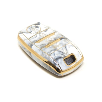 New-Aftermarket-Nano-High-Quality-Marble-Cover-For-Kia-Remote-Key-4-Buttons-White-Color-KIA-D12J4A---Emirates-Keys