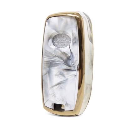 New-Aftermarket-Nano-High-Quality-Marble-Cover-For-Kia-Remote-Key-6-Buttons-White-Color-KIA-D12J6---Emirates-Keys