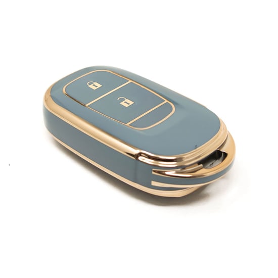 New-Aftermarket-Nano-High-Quality-Cover-For-Honda-Remote-Key-2-Buttons-Gray-Color-HD-G11J2---MK3