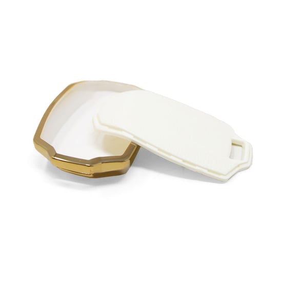 New-Aftermarket-Nano-High-Quality-Gold-Leather-Cover-For-Lynk-&-Co-Remote-Key-4-Buttons-White-Color-LC-A13J---Emirates-Keys