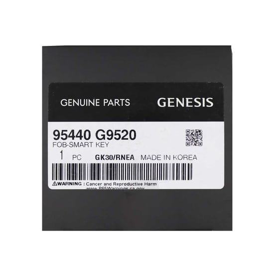 New-Hyundai-Genesis-G70-2022-Genuine-OEM-Smart-Remote-4-Button-Auto-Start-433MHz-Manufacturer-Part-Number:-95440-G9520-FCC-ID:-TQ8-FOB-4F37---Emirates-Keys