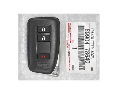 Brand-New-Lexus-NX200-2015-2019-Genuine-OEM-Smart-Key-Remote-3-Buttons-433MHz-89904-78640-8990478640---FCCID:-BG1EK---Emirates-Keys