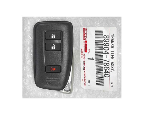 Brand-New-Lexus-NX200-2015-2019-Genuine-OEM-Smart-Key-Remote-3-Buttons-433MHz-89904-78640-8990478640---FCCID:-BG1EK---Emirates-Keys
