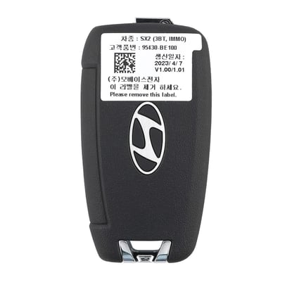 New-Hyundai-Kona-2024-Genuine---OEM-Flip-Remote-Key-3-Buttons-433MHz-OEM-Part-Number:-95430-BE100-,-95430BE100---Emirates-Keys