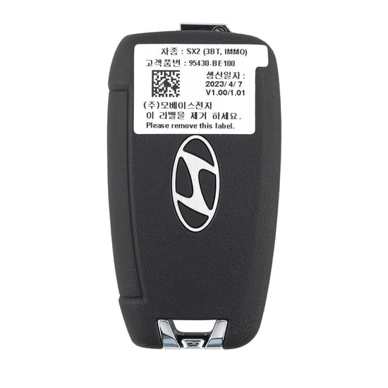 New-Hyundai-Kona-2024-Genuine---OEM-Flip-Remote-Key-3-Buttons-433MHz-OEM-Part-Number:-95430-BE100-,-95430BE100---Emirates-Keys